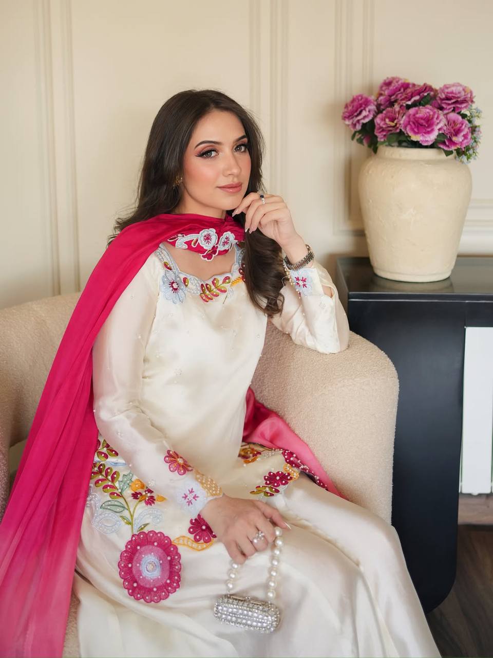 Neo-Classic Ivory Appliqué Set